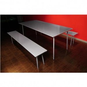 Air Collection Tisch silber 705a von Rad