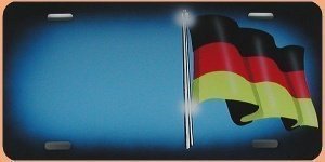 Airbrush - Schild Deutschland - Flagge i