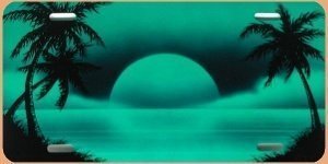 Airbrush - Schild Strand incl. Wunschtex