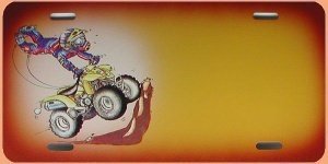 Airbrush - Schild Wüstenkartfahrer incl.