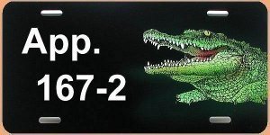 Airbrush - Schild als Hausnummer Krokodi