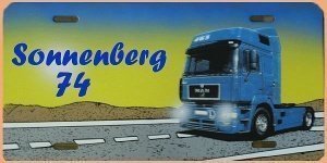 Airbrush - Schild als Hausnummer Sattelz