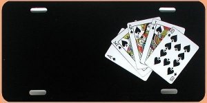 Airbrushschild Karten incl. Wunschtext z