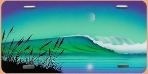 Airbrushschild Wellenbrecher incl. Wunsc