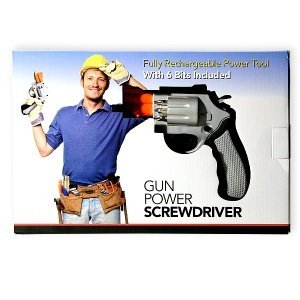 Akkuschrauber mit Revolver-Optik in silb