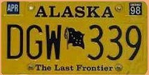 Alaska Autokennzeichen