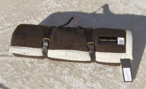 Albrecht Picknickplaid mit Ledergriff mo