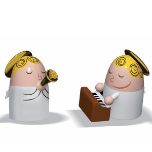 Alessi Figur ANGELS BAND Klavier und Sax