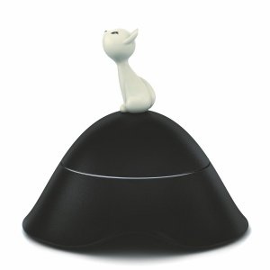 Alessi Katzennapf mit Deckel MIO schwarz
