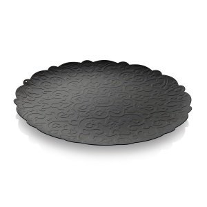 Alessi Tablett DRESSED schwarz 35cm mit 