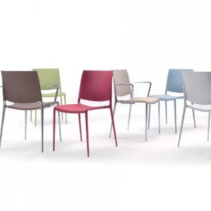 Alexa Stapelstuhl mit Armlehnen (2 Stk)