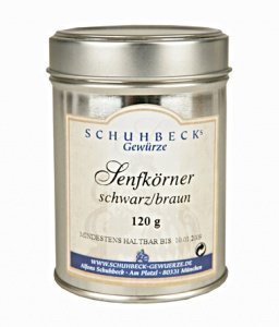 Alfons Schuhbeck Senfkörner schwarz/brau