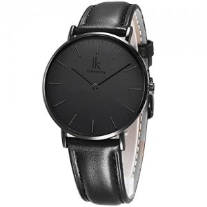 Alienwork IK All Black Quarz Armbanduhr 