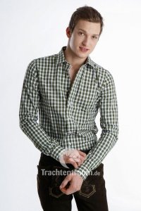 Almsach Trachtenhemd oliv slim fit