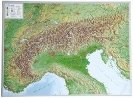 Alpen 1 : 1 200 000: Reliefkarte