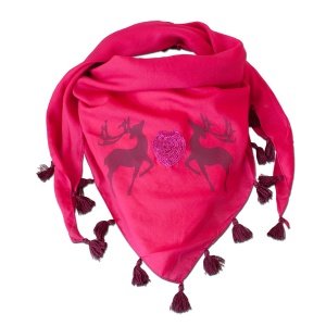 Alpenflüstern Trachtenschal Hirsch Liebe