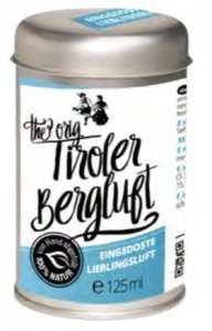 Alpine Naturprodukte: The Original Tiroler Bergluft - Zirbendose - eingedoste Lieblingsluft 125ml. K