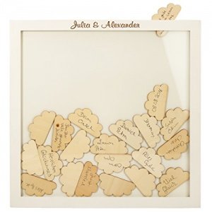 Gästebuch Wolken mit Gravur