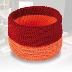 allround Korb orange/ rot