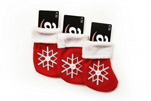 Geschenkkarte im Weihnachtsstrumpf