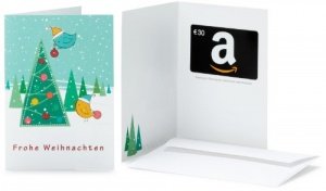 Amazon Grußkarte mit Geschenkgutschein