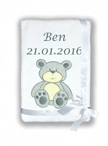 Amilian Babydecke mit Namen und Datum