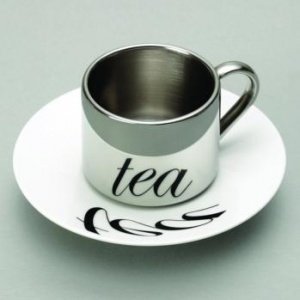 Anamorphic ´´TEA´´ Tasse m. Unterteller 