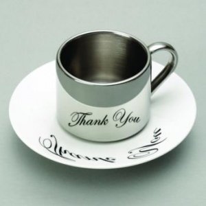 Anamorphic ´´THANK YOU´´ Tasse m. Untert