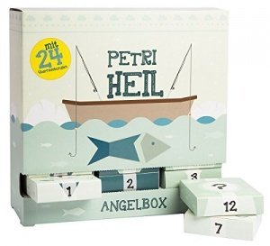 Angler-Adventskalender "Angelbox Petri Heil"- mit Anglerzubehör und kleinen Überraschungen in 24 S