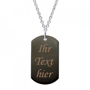 Anhänger Dogtag mit Gravur  - 8939