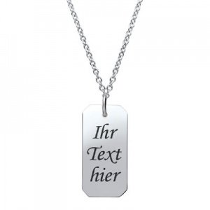 Anhänger Dogtag mit Gravur  - 8940