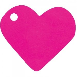 Anhänger Herz, fuchsia, 10 St.
