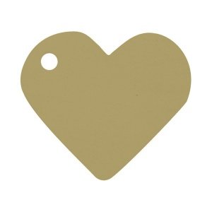 Anhänger Herz, gold, 10 St.