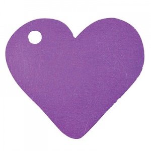 Anhänger Herz, lila, 10 St.