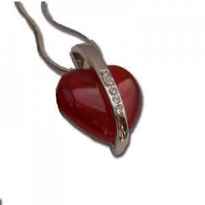 Anhänger Herz mit Zirkonia