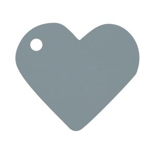 Anhänger Herz, silber, 10 St.