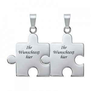 Anhänger Puzzle mit Gravur - 8933