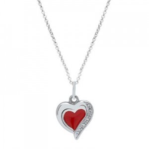 Anhänger Silber Herz mit Gravur  - 9242