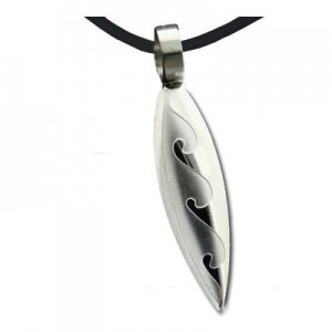 Anhänger Surfbrett Wellen mit Gravur