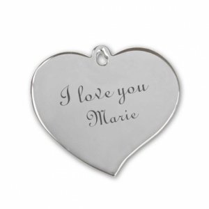 Anhänger mit Gravur *Herz* Edelstahl