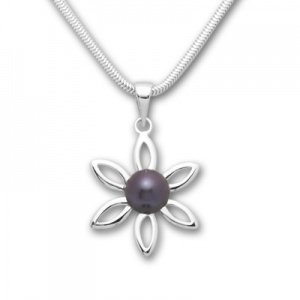 Anhänger mit dunklen Perle - 257