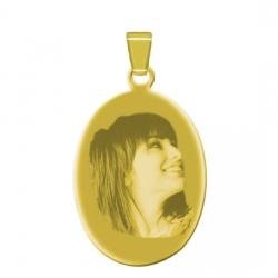 Anhänger (oval - gold)