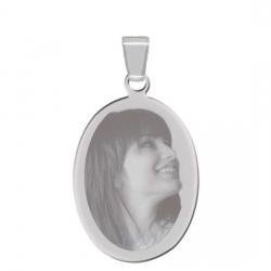 Anhänger (oval - silber)