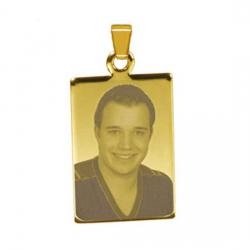 Anhänger (rechteckig - gold)