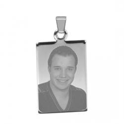 Anhänger (rechteckig - silber)