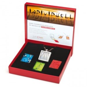 Anhängerkette Vari quadrat. inkl. 4 Einl