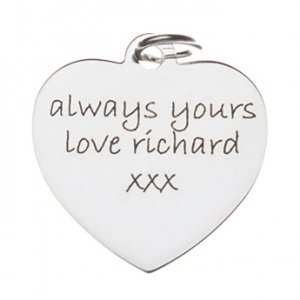 Anhängers - Herz Silber