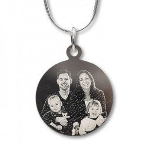 Anhängers - Rund Silber