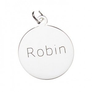 Anhängers - Rund Silber