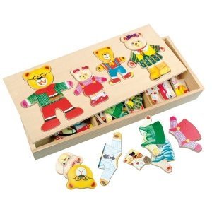 Ankleidepuzzle "Bärenfamilie" Holzspielz